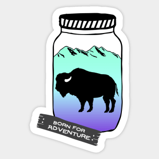 Born For Adventure Sticker